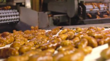 Hasat edilen patatesler ağır çekimde bir patates işleme tesisinde tasnif, temizlik ve paketleme işleminden geçiriliyor. Süreç, hasat, tasnif, temizlik ve taze patates ambalajını da içeriyor