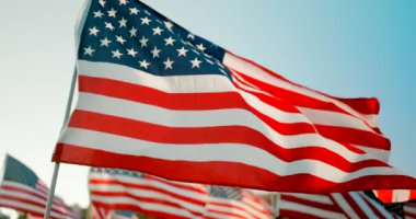 Bu görüntü, 11 Eylül, 4 Temmuz ve bizi birleştiren diğer ulusal tatiller gibi olaylarda özel önem taşıyan vatanseverliğin ve cesaretin sembolü olan ABD bayrağını onurlandırıyor.