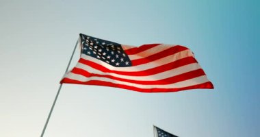 Özellikle Anma Günü, İşçi Bayramı ve 4 Temmuz gibi önemli günlerde vatanseverliği ve anma törenini simgeleyen Amerikan bayrağının simgesel bir temsili.