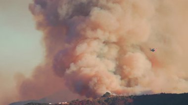 İtfaiyeciler yoğun dumanların arasında cesurca savaşırken, Los Angeles 'ın dağlarını yakıp kül eden korkunç bir orman yangını hayatları ve mülkleri ciddi şekilde etkileyen geniş çaplı bir yıkıma neden oluyor.