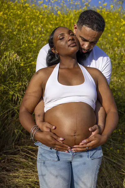 Sıcak bir yaz gününde, Afrikalı Amerikalı bir çift hamileliklerini sevinçle kutluyor, doğa ve aşk anlarıyla çevrili, huzurlu bir açık hava ortamında yolculuklarını kucaklıyor.