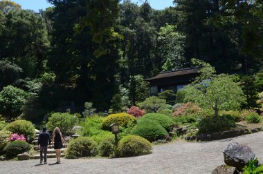 ABD Kaliforniya Mayıs 2023 Hakone Malikânesi ve Saratoga Bahçeleri.