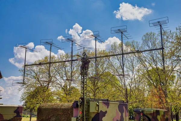 Antiguo Radar Soviético Móvil Radar Vhf Temprano — Foto de Stock