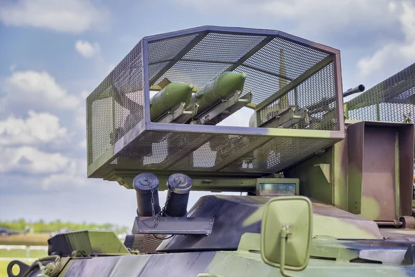 Wire Guided Tank Guided Missil Atgm Självgående Avfyrningsvapen System Som Stockfoto