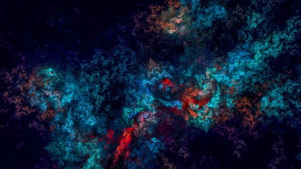 Абстрактное Изображение Похожее Синюю Туманность Плавающую Открытом Космосе — стоковое фото