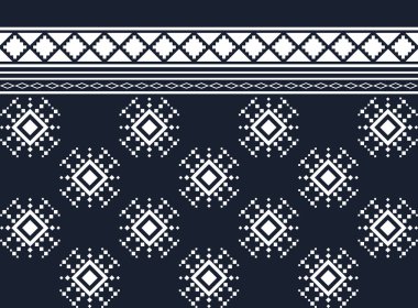 Geometrik etnik oryantal model arka planı. Doku, ambalaj, giysi, batik, kumaş, duvar kağıdı ve arkaplan tasarımı. Kalıp nakış tasarımı.