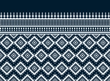 Geometrik etnik oryantal model arka planı. Doku, ambalaj, giysi, batik, kumaş, duvar kağıdı ve arkaplan tasarımı. Kalıp nakış tasarımı.