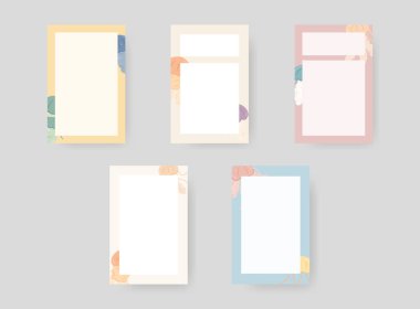 Çizgi film kağıdı illüstrasyonu. Yapışkan not illüstrasyonu