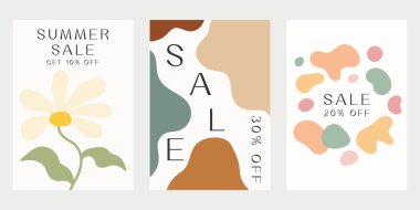 Satış promosyonu posteri. İndirimli olay poster şablonu.