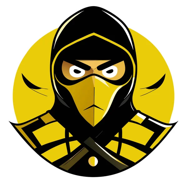 Ilustração Vetorial Ninja — Vetor de Stock