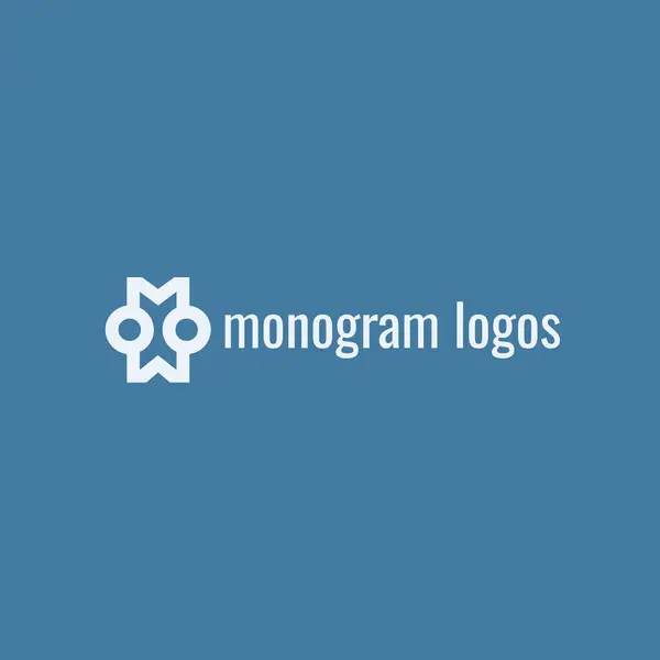 Αρχικό Υπόδειγμα Λογότυπου Γραμμάτων Δημιουργικό Πρότυπο Σχεδιασμού Λογότυπου Μονογράμματος — Διανυσματικό Αρχείο