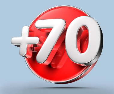 Ayrıca açık gri arkaplandaki 70 tane 3 boyutlu illüstrasyonun çalışma yolu var. Reklam tabelaları. Ürün tasarımı. Ürün satışları.