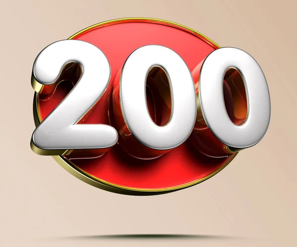 200 Arany Felni Illusztráció Fény Krém Háttér Van Munkafolyamat Reklámtáblák — Stock Fotó