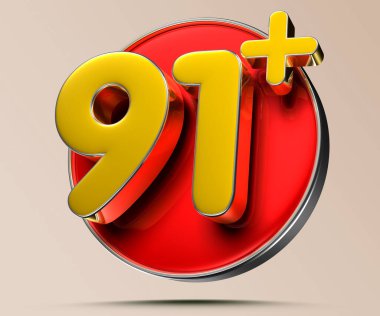 Işık kremi arka planında 91 artı 3 boyutlu illüstrasyon işe yarıyor. Reklam tabelaları. Ürün tasarımı. Ürün satışları.