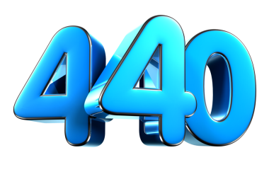 Mavi numara 440 3d resim. Reklam tabelaları, ürün tasarımı, ürün satışları..