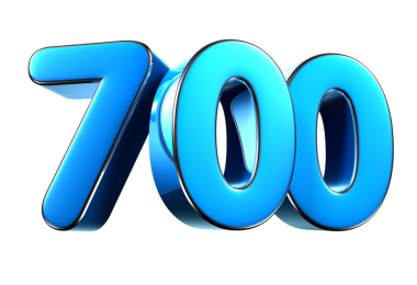 Mavi numara 700 3d resim. Reklam tabelaları. Ürün tasarımı. Ürün satışları