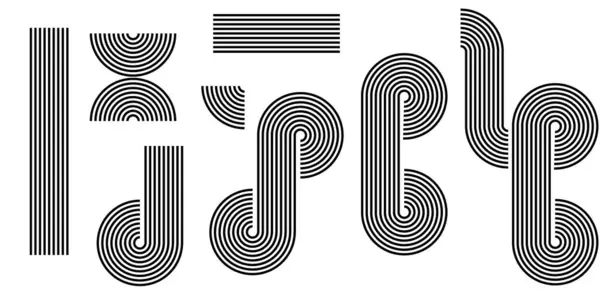 Zen kemeri seti, farklı form elementleri