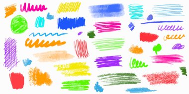 Karalama satırları kalem el çizimi