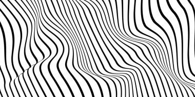 Siyah ve beyaz sıvı şerit, desen