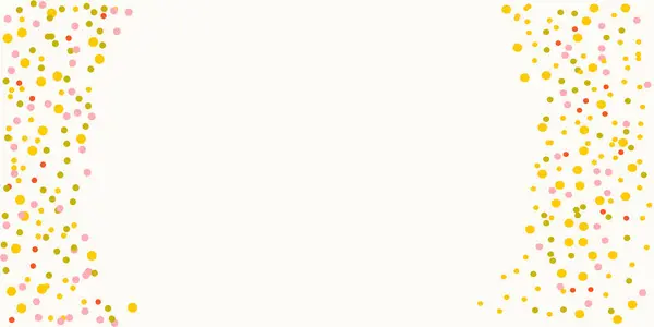 Parlak noktalı bir arka plan, reklam için çerçeve. Sarı, kırmızı, turuncu, yeşil halkalar izole.