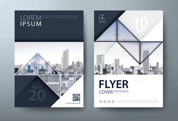 Вектор дизайна брошюры годового отчета, презентация брошюры, обложка книги, макет в формате А4