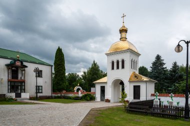 Jableczna, Polonya 28 Haziran 2023 St. Onuphrius Restoropegion Ortodoks erkek manastırı.