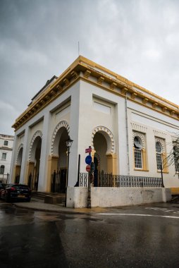 Cebelitarık, İngiltere, 31 Aralık 2024 Anglika Kutsal Üçlü Katedrali, Endülüs 'teki Berberi mimarisinin bir örneği.