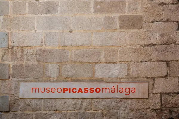 Malaga, İspanya, 30 Aralık 2024 Picasso Müzesi ve ünlü ressamların eserlerinin sergilendiği galeri