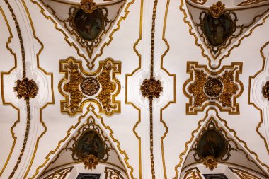 Malaga, İspanya, 28 Aralık 2024 Barok Kutsal Şehitler Kilisesi (; Los Santos Martires))