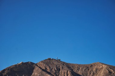 Yunanistan Santorini Adası 'ndaki Büyük Dağ - Peygamber Elias