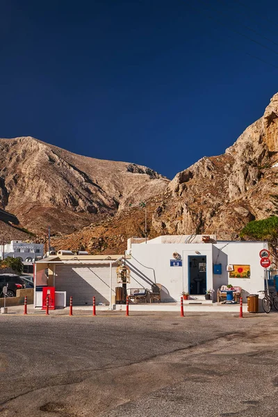 Geleneksel Yunan Evleri - Perissa Plaj Köyü, Santorini Adası, Yunanistan
