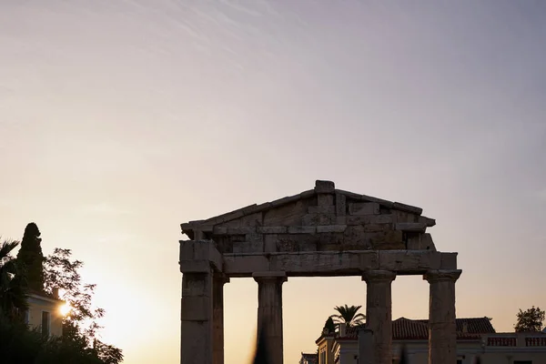 The Ruins of Roman Agora at Sunset - Athens, Greece