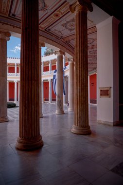 Zappeion - large, palatial neoclassical building next to the National Gardens of Athens in the heart of Athens, Greece