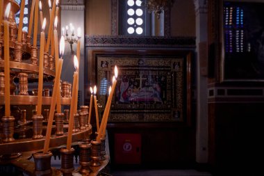 Interior of the Metropolitan Cathedral of Athens - Orthodox Catholic Church in Greece