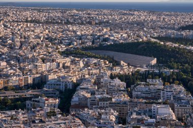 Panoramic View of Athens from Lycabettus Hill at Sunset - Greece