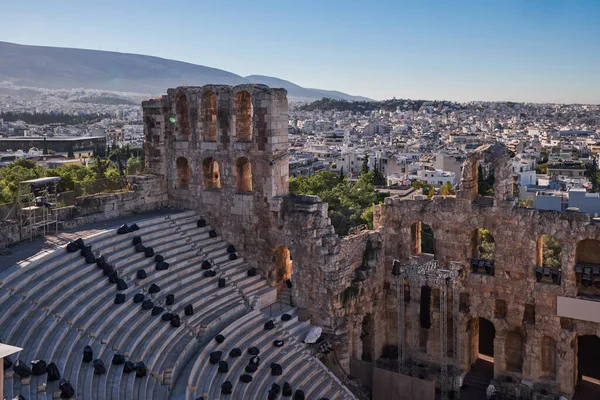 Odeon of Herodes Atticus - stone Roman theatre located on the southwest slope of the Acropolis of Athens, Greece