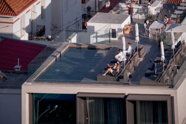 Panoramic View of Athens from  Philopappos Hill at Sunset - Greece