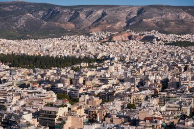 Panoramic View of Athens from  Philopappos Hill at Sunset - Greece