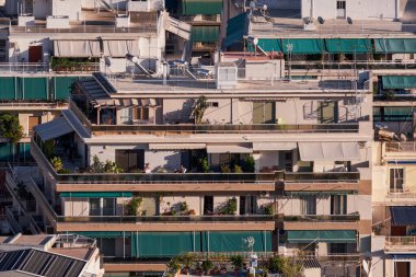 Panoramic View of Athens from  Philopappos Hill at Sunset - Greece