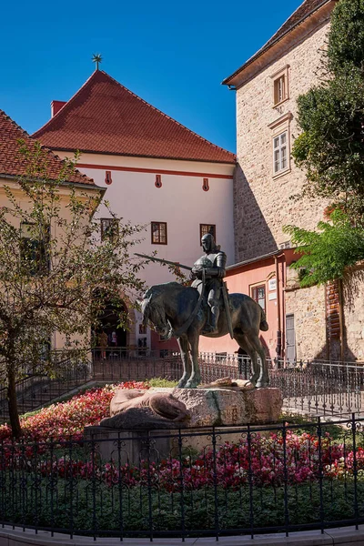 George Het Drakenbeeld Kamenita Vrata Zagreb Kroatië — Stockfoto