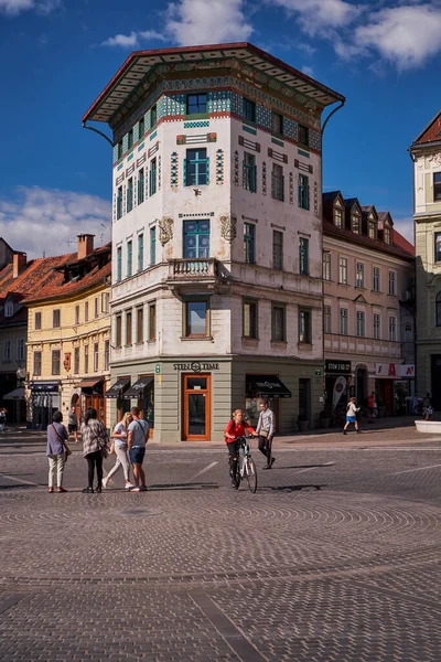 Güzel Hauptmann Evi Ljubljana Slovenya — Stok fotoğraf