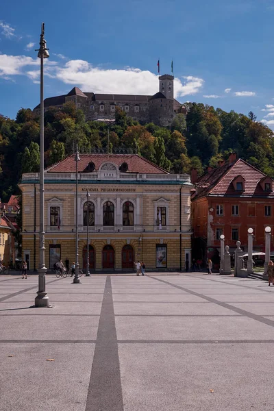 Slovenya Filarmoni Binası Kongre Meydanı Ljubljana Slovenya — Stok fotoğraf