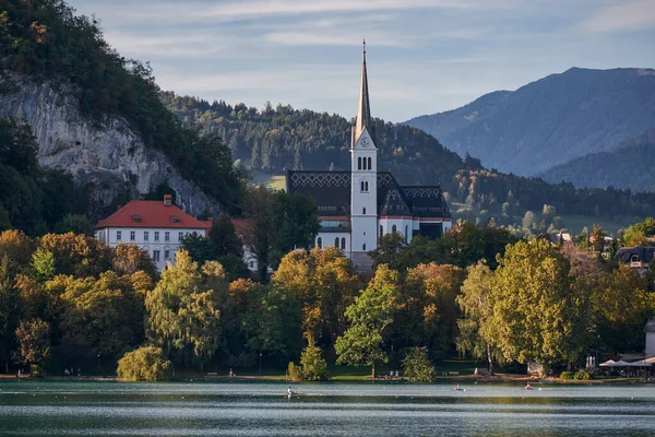 Приходская Церковь Мартины Лейк Блед Словения — стоковое фото