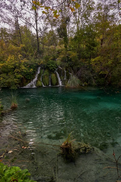 Plitvicesjöarnas Nationalpark Och Vattenfall Kroatien — Stockfoto