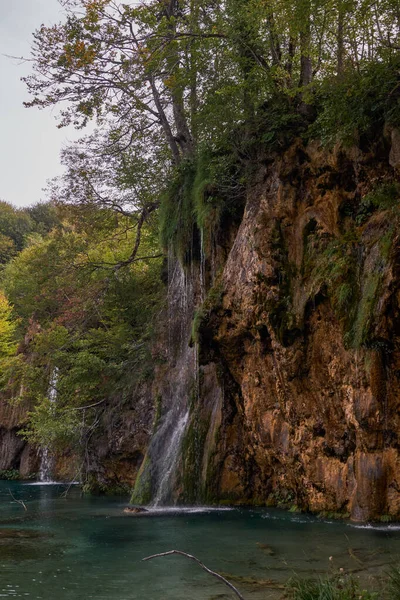 Parque Nacional Los Lagos Plitvice Cascadas Croacia —  Fotos de Stock