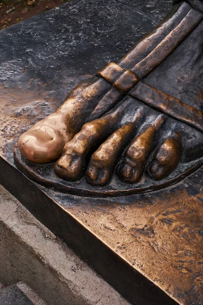 Подробности Статуи Григория Нинского Сплит Хорватия — стоковое фото