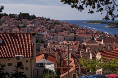 Hvar Town - Hırvatistan 'daki Güzel Deniz Manzarası