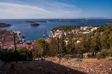 Hvar Town - Hırvatistan 'daki Güzel Deniz Manzarası