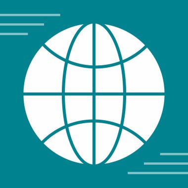 Dünya simgesinin vektör illüstrasyonu