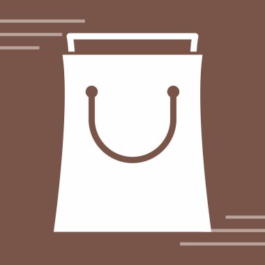 çanta simgesi, vektör illüstrasyonu, tasarım